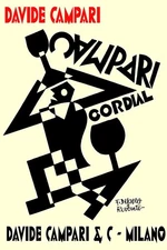 Poster poster advertising print aperitif Bitter Campari Milano 50x70 cm.