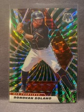 2021 Panini Mosaic - Donovan Solano #152 Green Swirl Mosaic Prizm  /11 FOTL