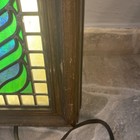 Schlitz Beer Lighted Faux Stained Glass Sign With Working Clock 1977 — photo 8