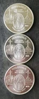 Lot of Three 2012 Medjugorje 1oz Silver Miraculous Medal Rounds