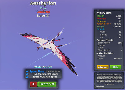 Aesthyrion Species | Creatures of Sonaria | Roblox