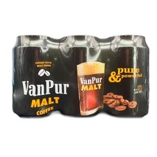 Van Pur Malt Coffee Flavored Non-Alcoholic Beverage – 6 Pack (330ml Each)