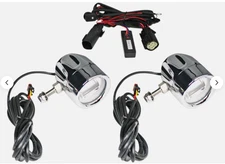 NEW Custom Dynamics ProBEAM LED Halo Fog Lights Chrome, PB-FOG-UNV-C *