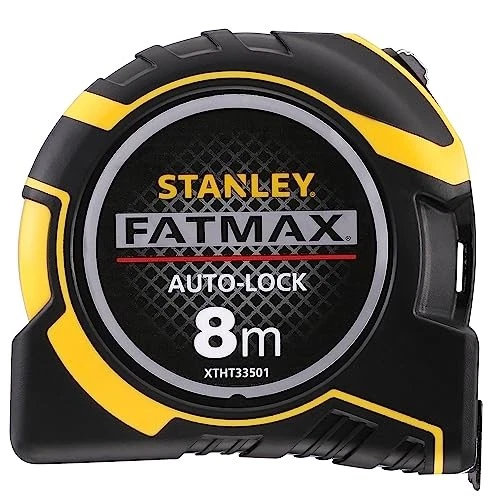 STANLEY XTHT0-33501  Autolock Tape, 8m Metric Only, Yellow/Black - Image 2 of 4