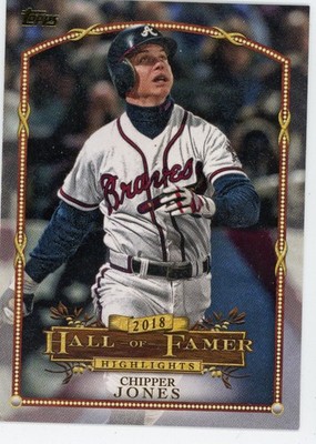 2018 Topps Update -  2018 Hall of Famer Highlights Chipper Jones #HFH-1 Braves