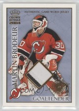 2003-04 Pacific Crown Royale 50/50 Martin Brodeur #14 Patch HOF 2vh