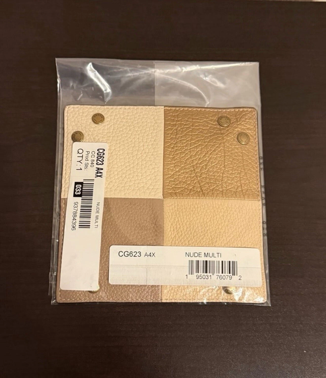 Coach ReLoved Remade Colorblock Piccolo Valet Vassoio in Multi Pelle Marrone Marrone Nuovo con etichette