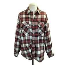 Etoile Isabel Marant Flannel Plaid Shirt No 1501 Wool Blend Flannel