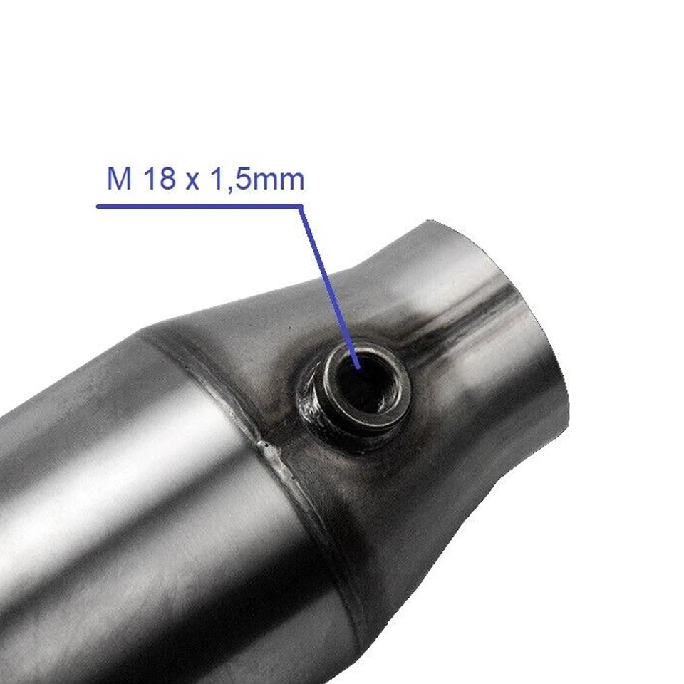 Catalizzatore sportivo 200 celle euro 4 metallo 101mm E9 marchio di prova 63,5mm 400cv - Immagine 2 di 4