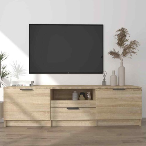 TV Schrank 140x35x40cm Holzwerkstoff Lowboard HiFi mehrere Auswahl vidaXL - Bild 65 von 89