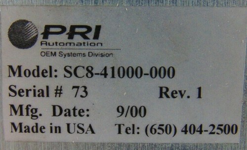 Brooks Equipe PRI SC8-41000-00 Robot Controller *used working - Picture 2 of 13