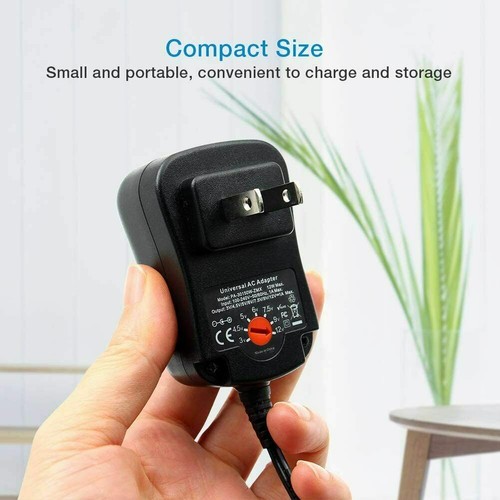 Universal AC DC Power Adapter for Small Electronics 12 Watts Multi Voltages 3-12 - Picture 7 of 7