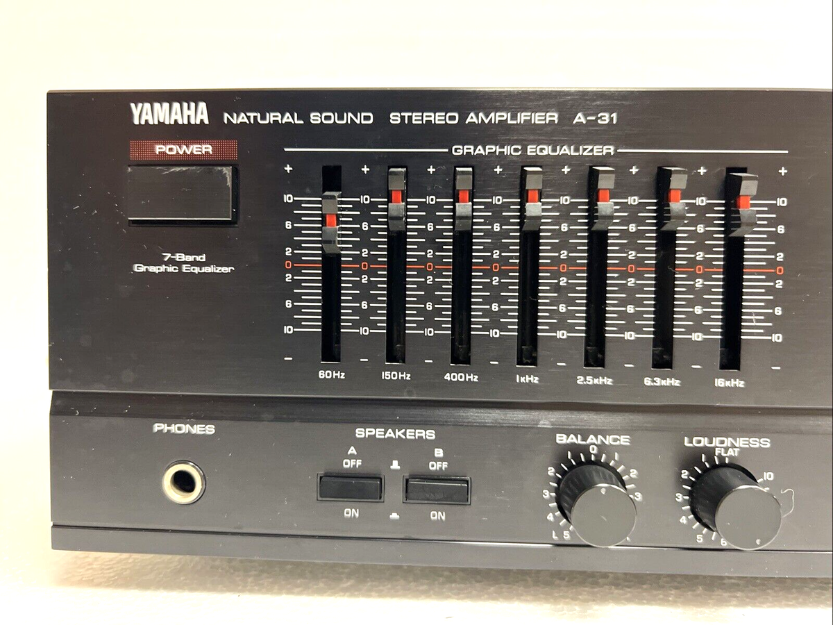 Yamaha Natural Sound Stereo Amplifier A-31 Graphic Equalizer
