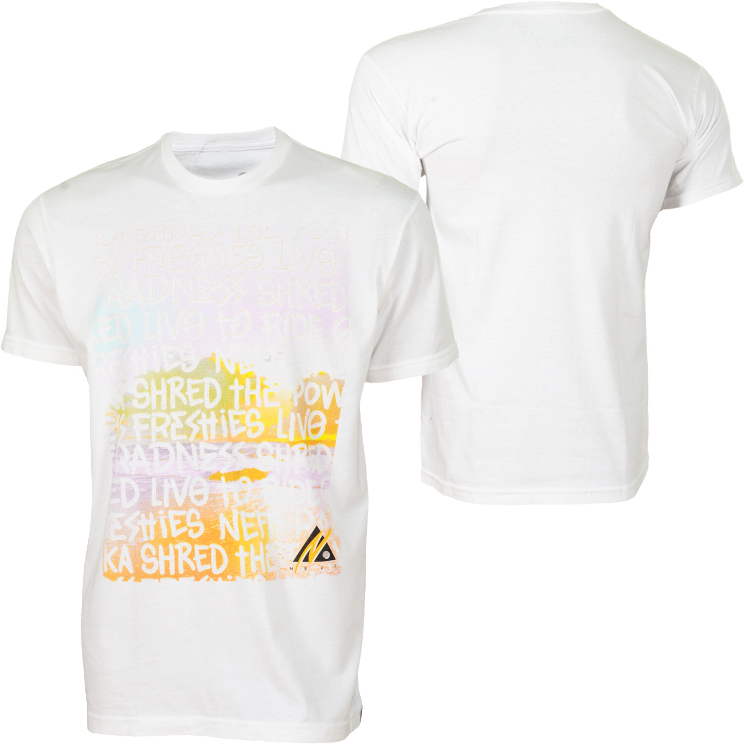 Хлопковая футболка Neff Freshies с коротким рукавом мужская большого размера Белая Новая 2690₽