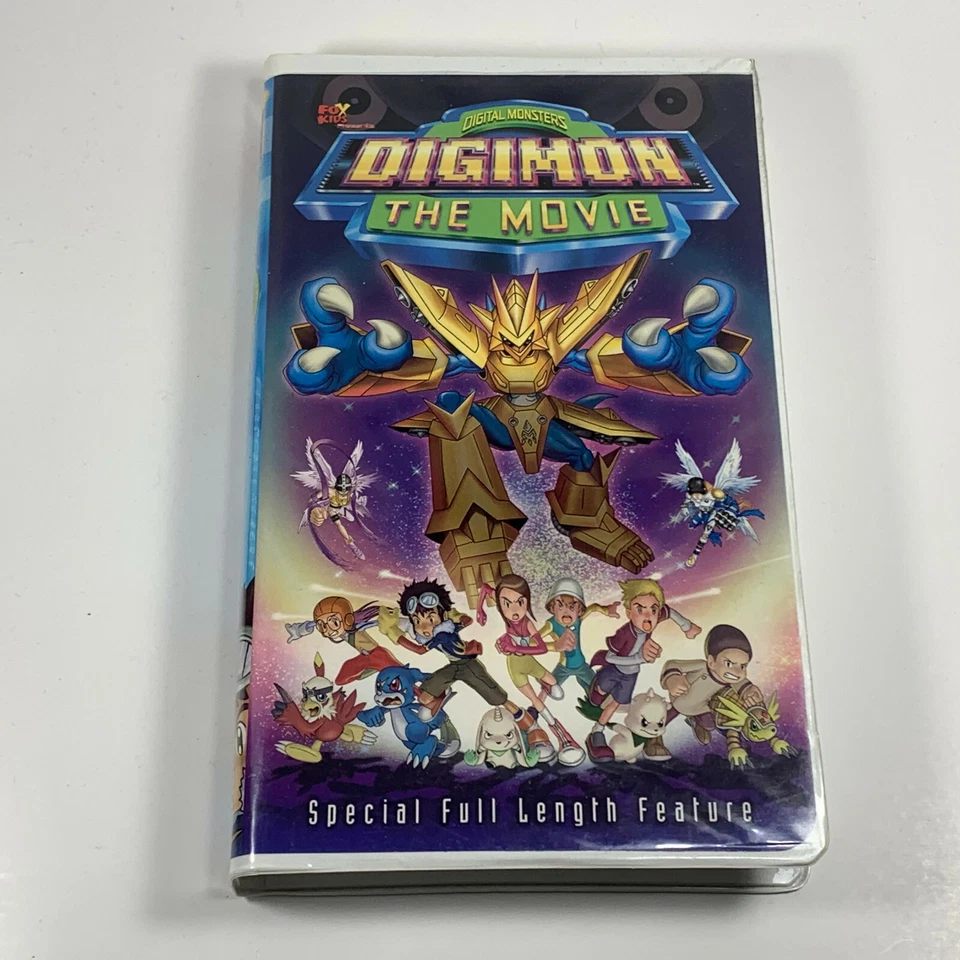 Digimon The Movie VHS 2000 Clamshell Case Animated Cartoon Full Length Film - Image 2 of 4