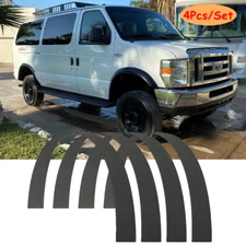 4PCS Fender Flares Extended Flexible Wide Wheel Arch Body Kit For Ford Econline