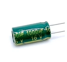 (2 PACK) 1000uF 16V 105C Radial Electrolytic Capacitor USA Seller
