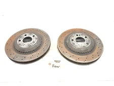 2014-2020 MERCEDES W222 S550 S560 RWD REAR BRAKE DISC ROTOR SET X2 OEM #NOTE