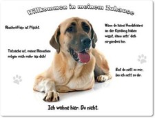 Warnschild - 20x30cm -  Willkommen in Meinem Zuhause - Kangal