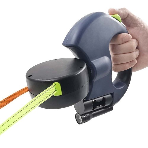 Retractable Lead Leash Double Tangle Dual Doggie 2 Dog 50 Pounds For Pet Dog New - Picture 2 of 10