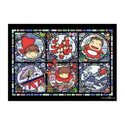 Ponyo on the Cliff by the sea Studio Ghibli Jigsaw Puzzle Art