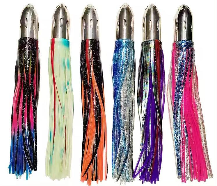 12" Wahoo Stainless Pro Metal Fishing Lure Trolling Tuna Marlin Mahi