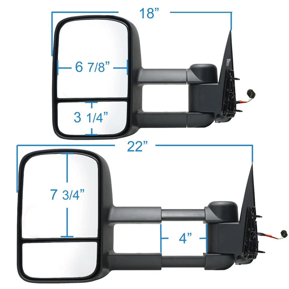 1999-2002 Chevy Silverado/Suburban/Tahoe/00-02 GMC Sierra 00-02 LH Tow Mirror — 第 3/3 张图片