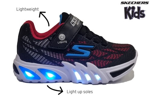 Skechers Kids Spiderman Light Up Trainers Shoe Size 6 7 8 9 10 11 12 13 NEW  XMAS | eBay