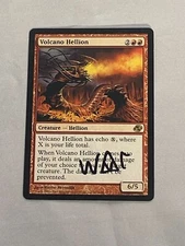 MTG Volcano Hellion Artist Proof and Signature Signed Reynolds