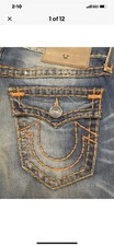 TRUE RELIGION RICKY SUPER T W FLAP MEN JEAN DESERT BND M859NYJ8 NWT 42W 349