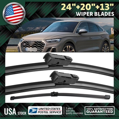 24'' 20'' 13''OEM Quality Windshield Wiper Blades Great For Audi Q5 2009-2023 SET