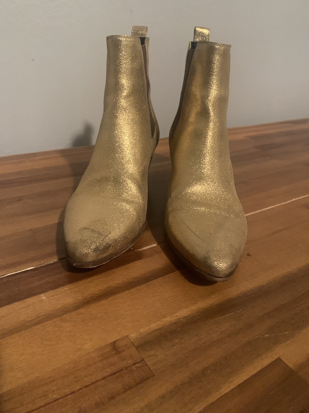 Stivaletti stivaletti Saint Laurent Rock Chelsea oro taglia 40