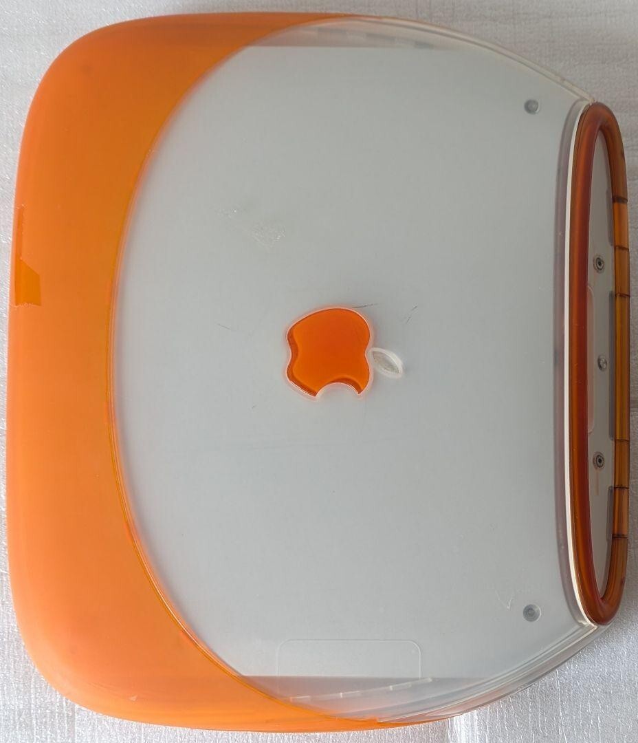 【ジャンク】iBook クラムシェル　M2453　レトロ　オレンジスケルトン iBook クラムシェル M2453 レトロ可愛い オレンジスケルトン