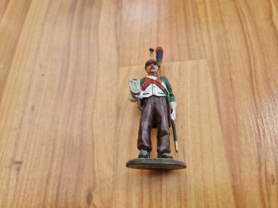 Figurine De Soldat Napoléonien Del Prado N°62 - Dragon De 1810 En Plomb Peint - 1:32 (60mm)