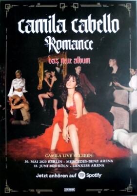 CAMILA CABELLO - 2020 - Plakat - Live In Concert - Romance Tour - Poster
