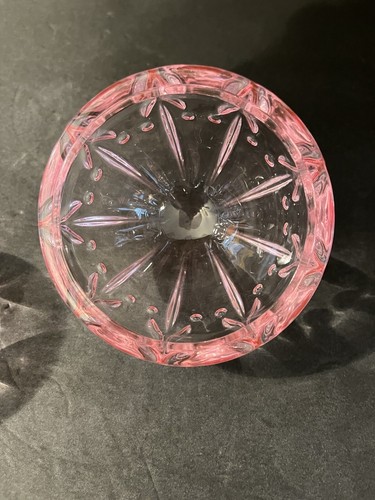 GORHAM Shades Of Spring Clear Pink Crystal 2 Pc Egg Shape Candy Dish - Easter - Picture 15 of 17