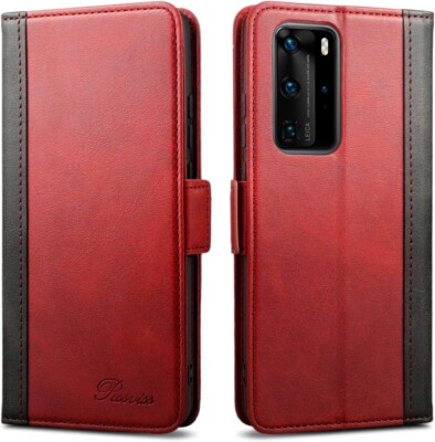 Rssviss Huawei P40 Pro Hülle, Huawei P40 Pro PU Lederhülle, Huawei P40 Pro Telefon