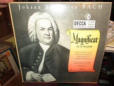 1950's Bach Magnificat In D Major Ferdinand Leitner Mono Lp Decca