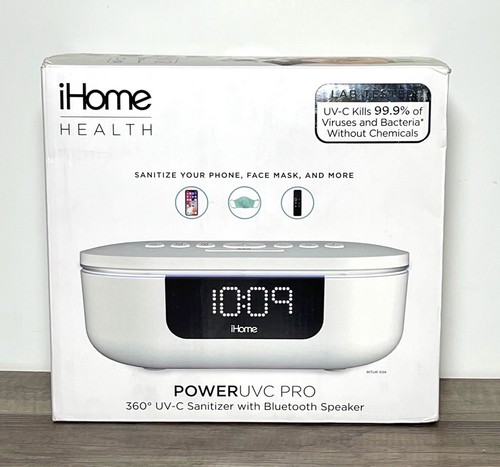 iHome iUVBT1WX POWERUVC PRO 360 UV-C Sanitizer Alarm Clock Bluetooth Speaker - 第 1/2 張圖片