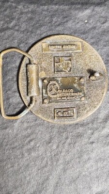 Koleaco Indian Belt Buckle Vintage Cherokee Hills Staff Belt Buckle by Koleaco. Vintage  main image 3