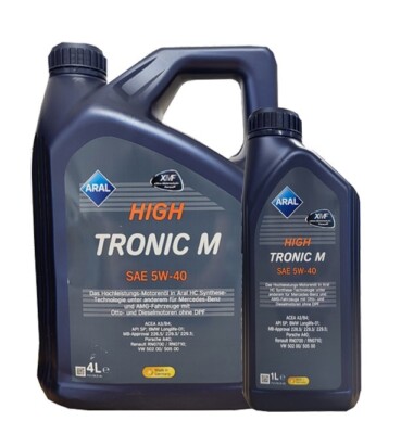 Aral High Tronic M 5W-40 4 Liter +1x1 Liter MB 229.5 VW 50200 BMW LL01 Motoröl