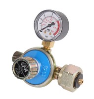 "Propanregler Dr 115 Mit Manometer, Cfh Druckregler 3/8\" Links Stufenlos Regelbar"
