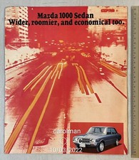 1973 Mazda 1000 Sedan  English brochure Printed in Japan