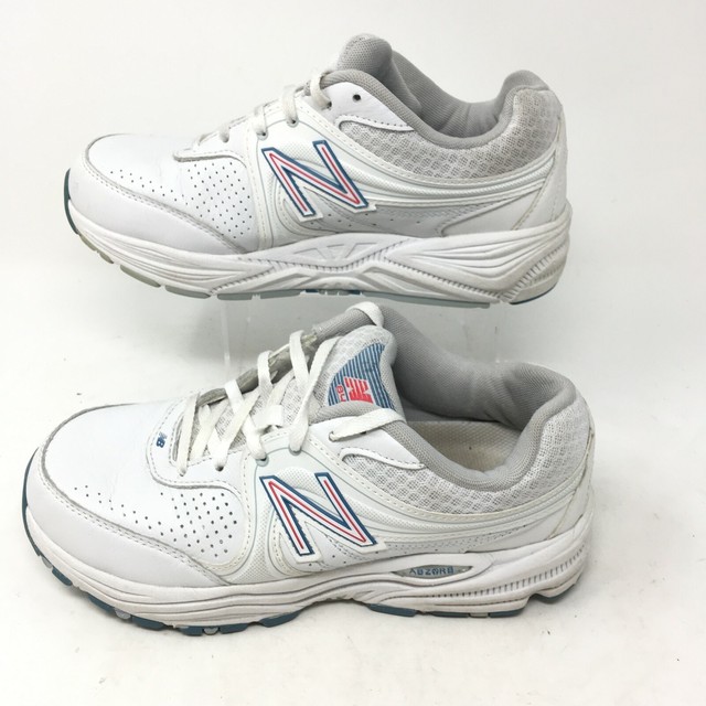 New Balance 840 WW840WP White Leather Athletic Walking Shoes Lace Up