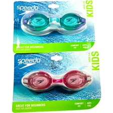 Speedo Kids Splasher Goggles / Swimming Googles - Ages 3-6 - NEW - LOT of 2
