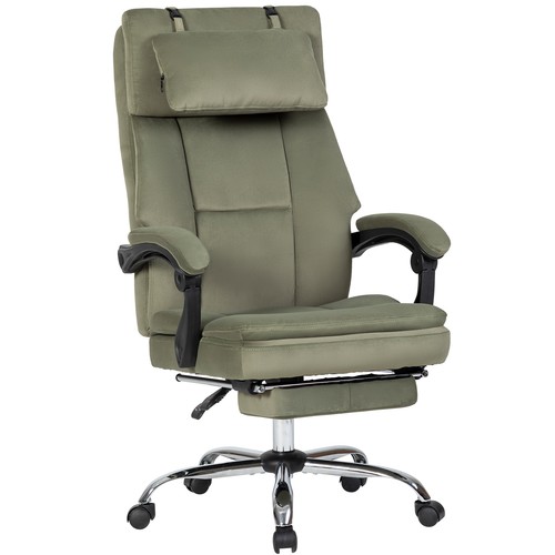 Office Chair Footrest & Removable Headrest, High Back Ergonomic Computer Desk - Picture 12 of 15