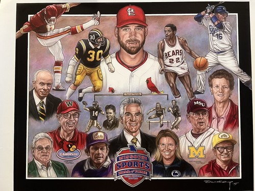 Dayne Dudley Litho 2015 Enshrinement MO Sports Hall of Fame Autographed #67/250 - Picture 9 of 9