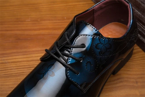 Herren Kunstleder Smoking Elegant Schuhe Klassisch Schnürung Formell Oxford - Bild 6 von 17