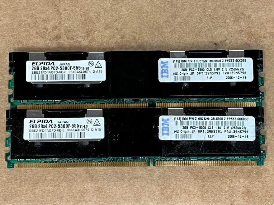 Las mejores ofertas en IBM PC2-5300 DDR2-667 2 GB memoria de la