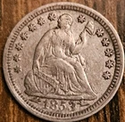 1853 Seated Liberty Silver Half Dime with Arrows
